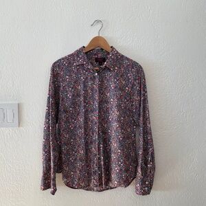 J.Crew Liberty Fabric Floral Long-Sleeve Shirt